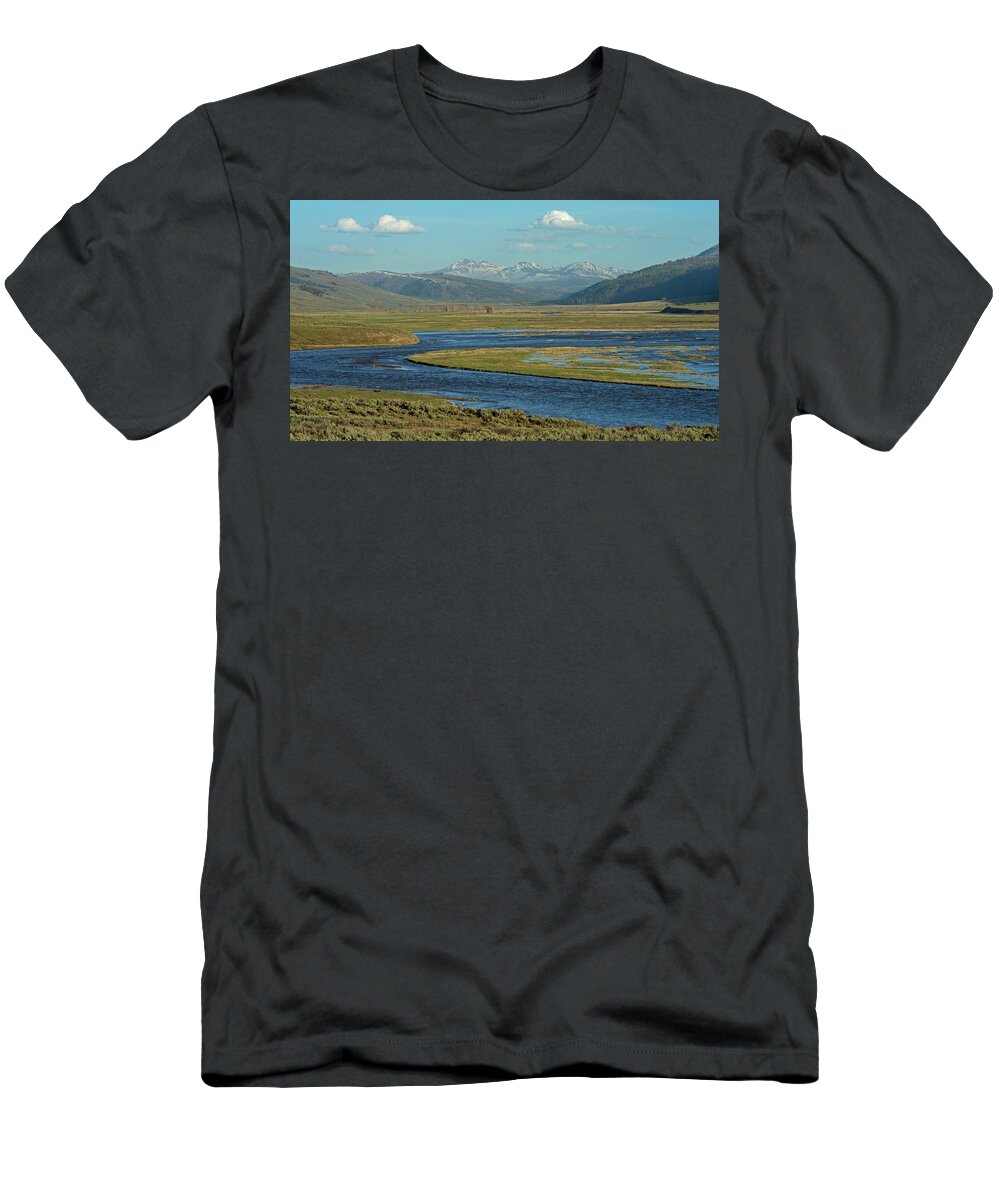 Lamar Valley T-Shirt featuring the photograph Lamar Valley by CR Courson