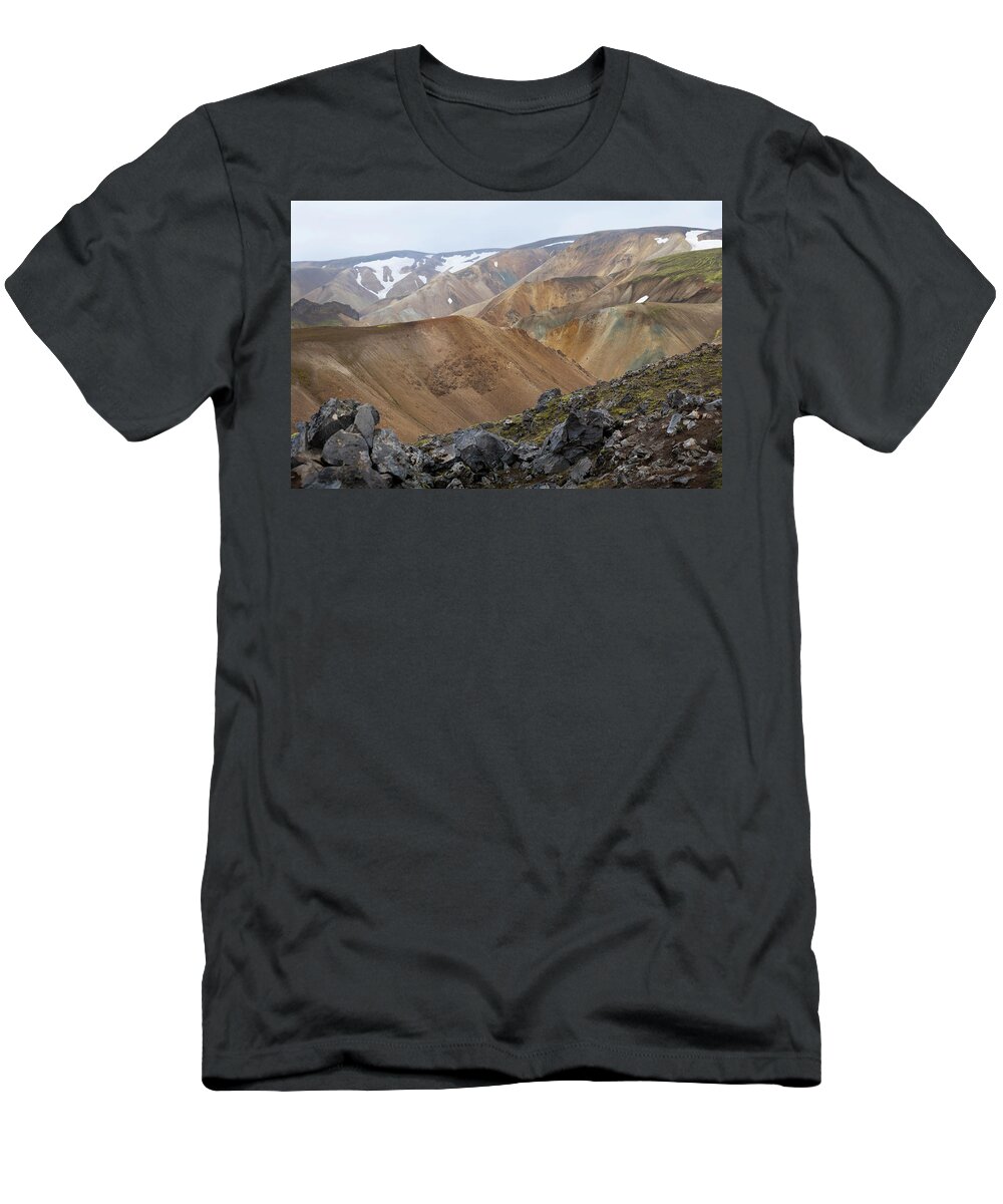 Iceland T-Shirt featuring the photograph Landmannalaugar volcanic landscape by RicardMN Photography