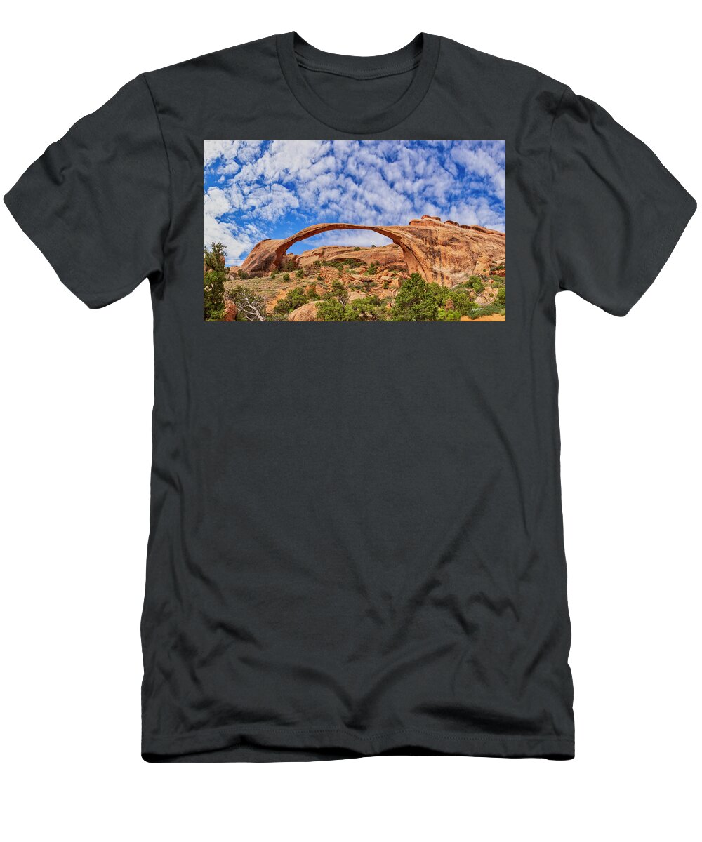 Arch T-Shirt featuring the photograph Landscape Arch by Jurgen Lorenzen