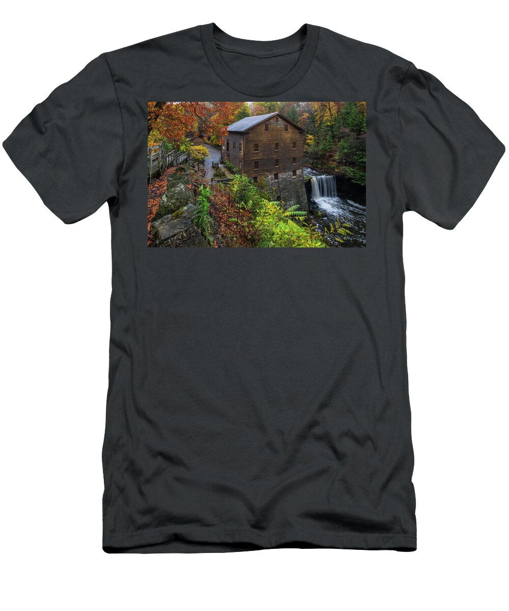 Youngstown T-Shirt featuring the photograph Lantermans Mill by Sebastian Musial
