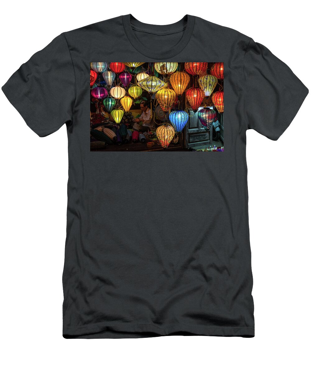 Ancient T-Shirt featuring the photograph Lantern Maker by Arj Munoz