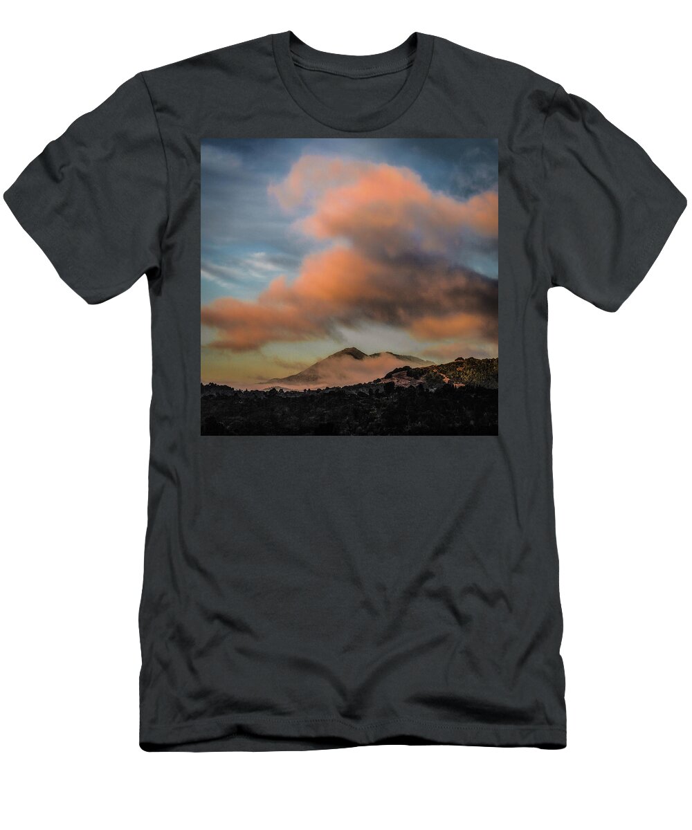 Large Cloud T-Shirt featuring the photograph Large cloud over Mt. Tamalpais by Donald Kinney