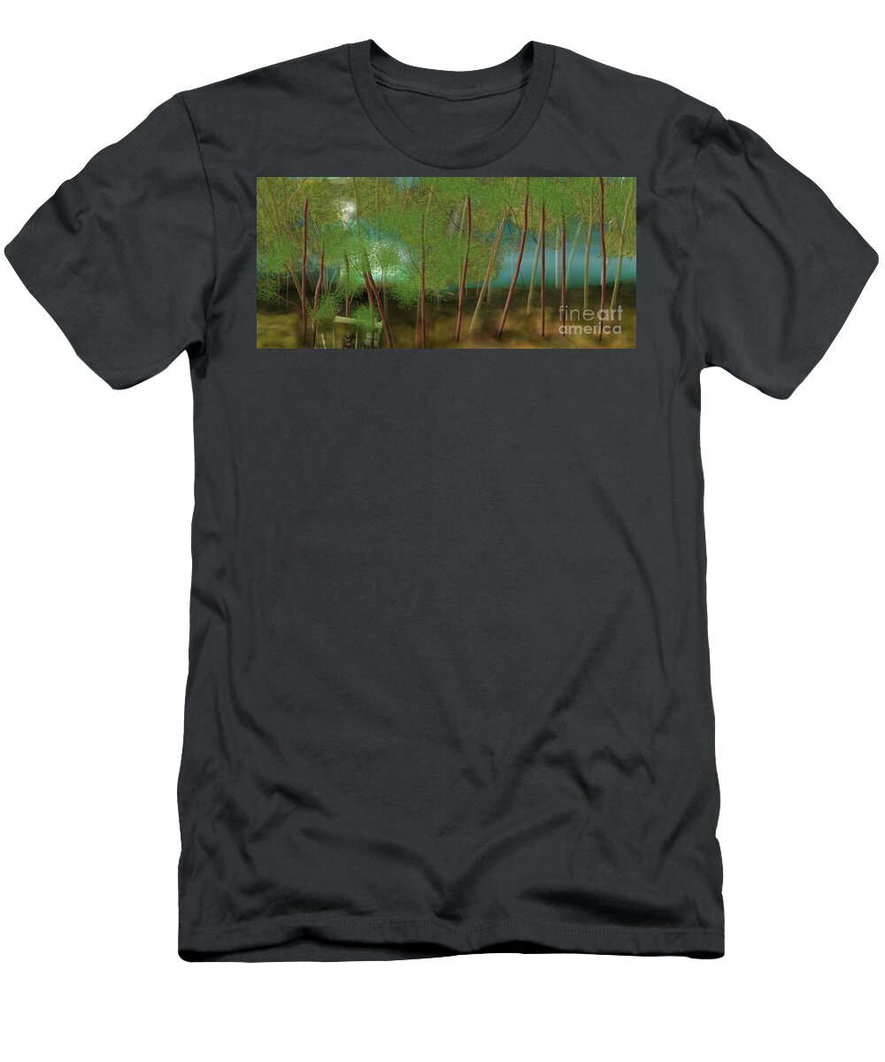 Amy T-Shirt featuring the digital art Last Man Standing by Julie Grimshaw