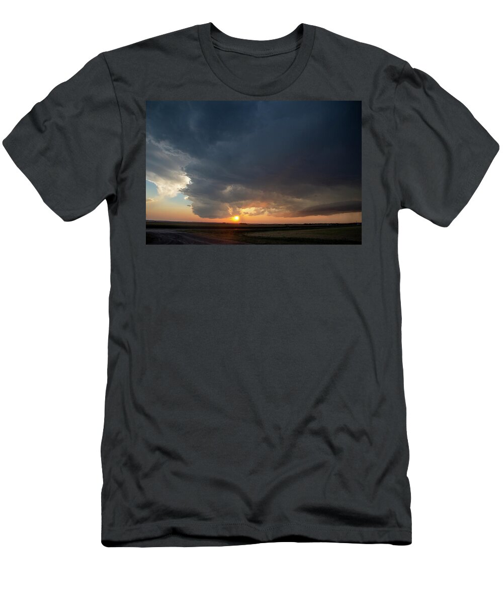 Nebraskasc T-Shirt featuring the photograph Last Storm Chase of the Year 007 by Dale Kaminski