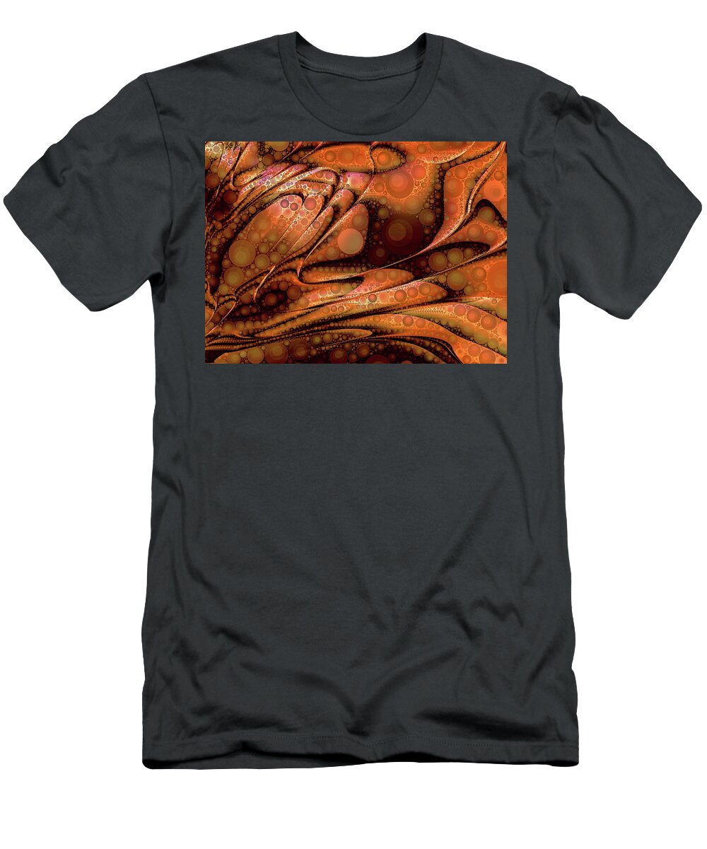 Lava Pop T-Shirt featuring the digital art Lava POP by Susan Maxwell Schmidt