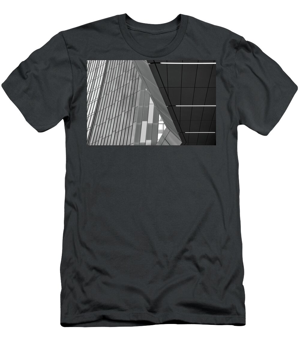 Architecture T-Shirt featuring the photograph Layers Leeds - Abstract Architecture by Philip Openshaw