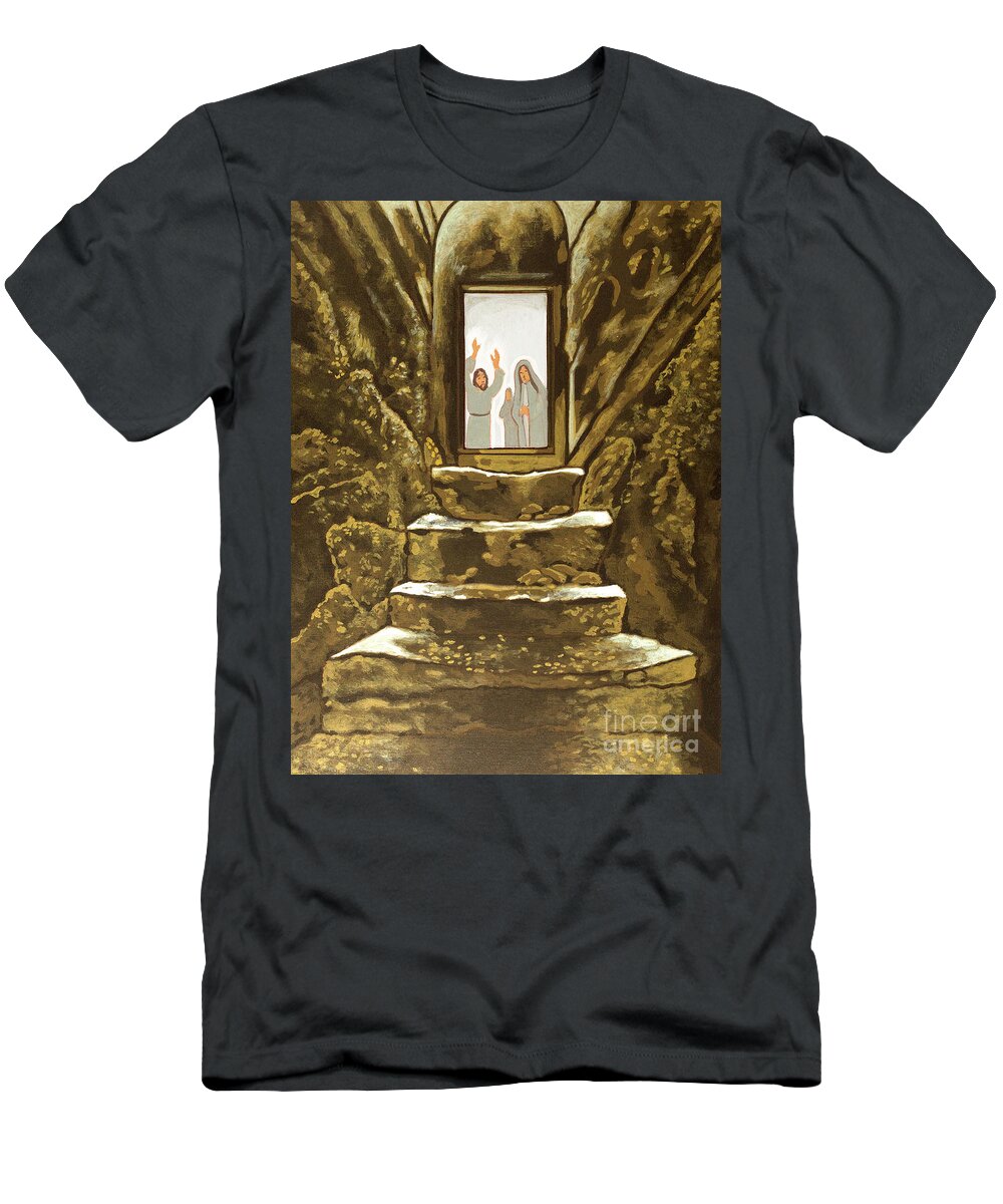 Lazarus' Tomb T-Shirt featuring the painting Lazarus' Tomb by William Hart McNichols