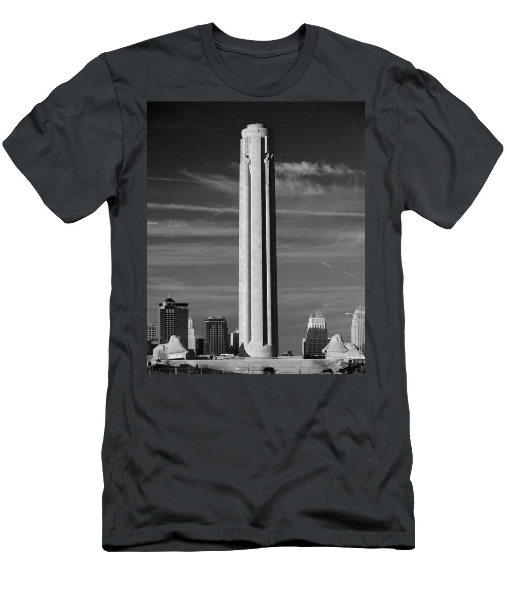 Liberty Memorial T-Shirt featuring the photograph Liberty Memorial by Jim Mathis