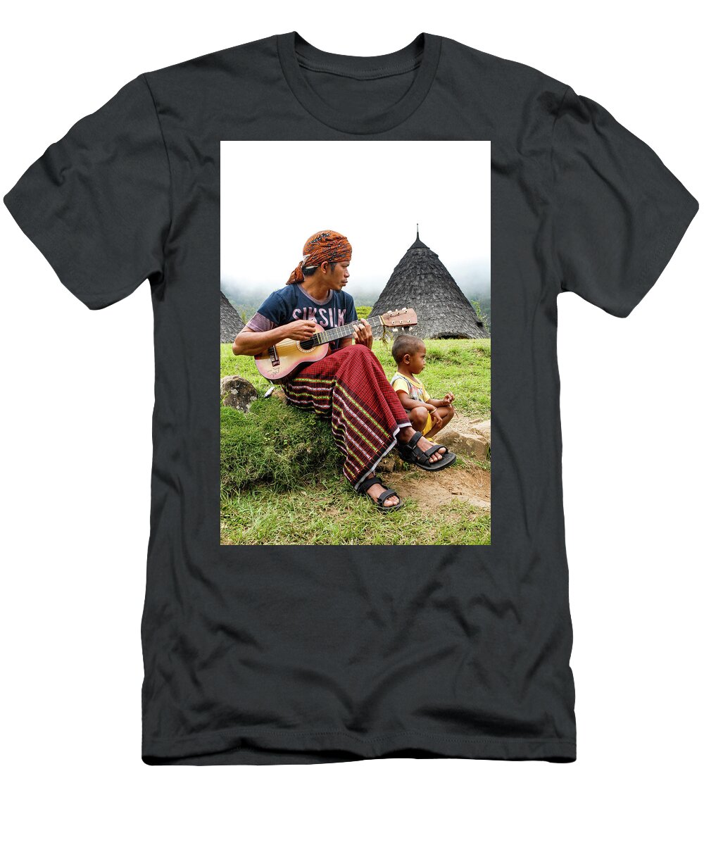 Wae Rebo T-Shirt featuring the photograph Lullaby - Wae Rebo Village. Flores, Indonesia by Earth And Spirit