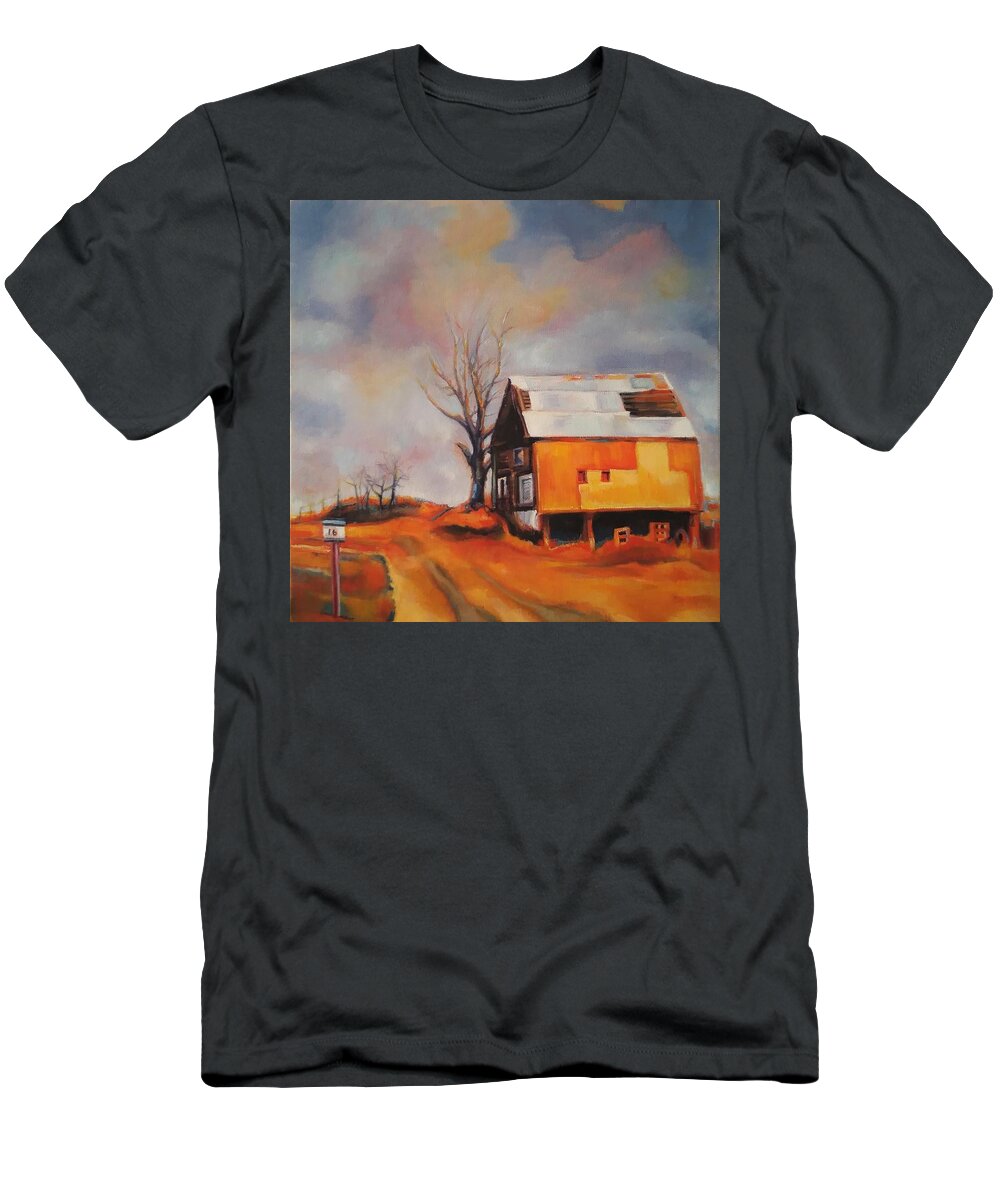 Farm T-Shirt featuring the painting Like Coming Home by Jean Cormier