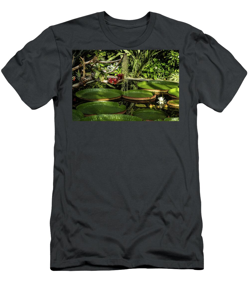 Italy T-Shirt featuring the photograph Lily pond by Craig A Walker