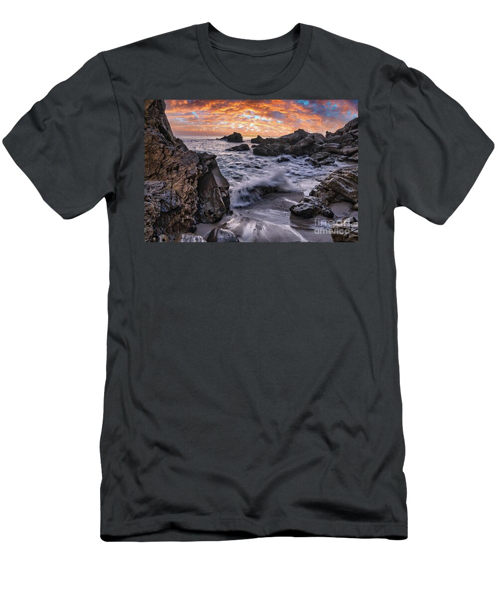 Sunset T-Shirt featuring the photograph Little Corona Del Mar Art Print by Abigail Diane Photography