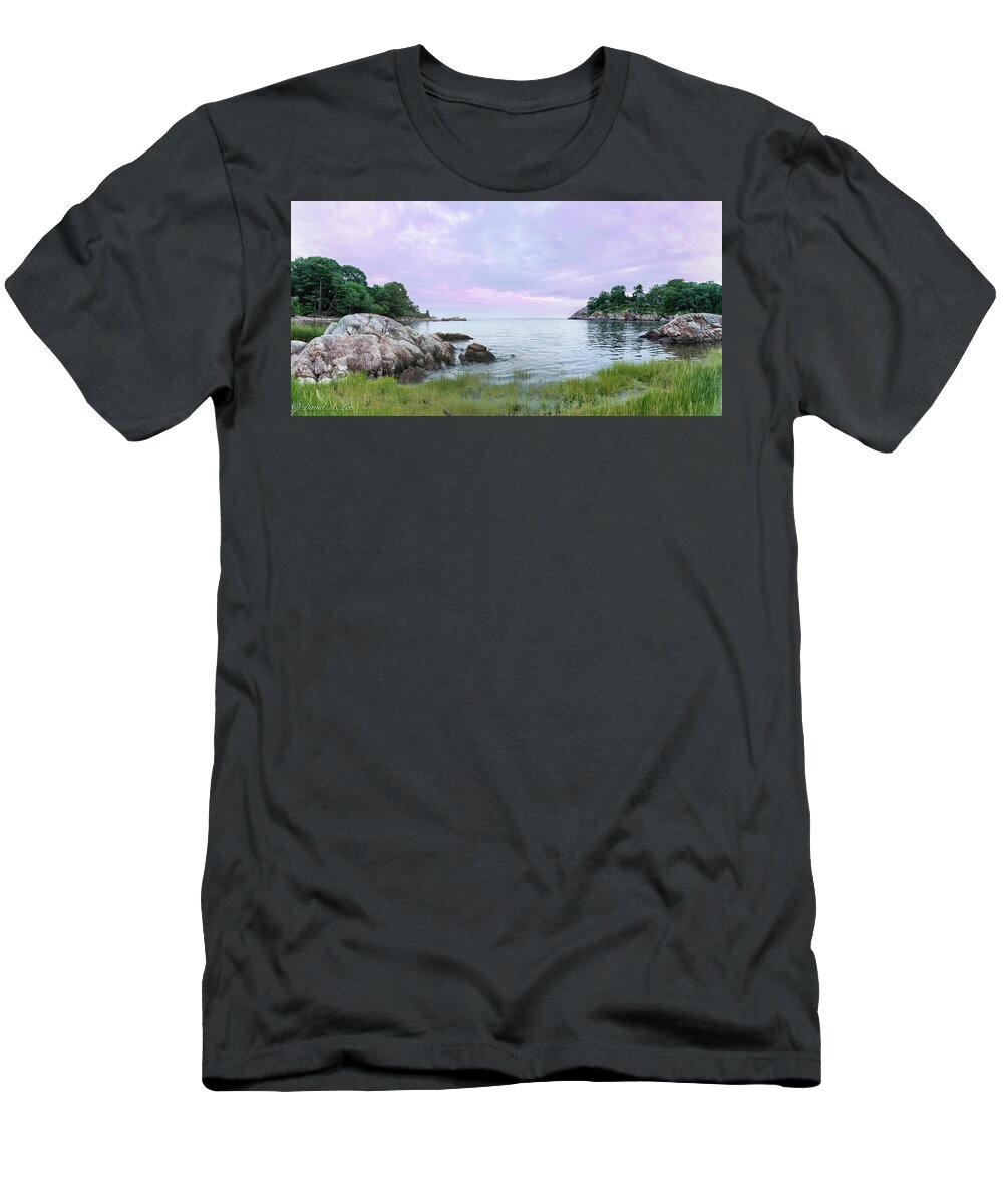 Sunset T-Shirt featuring the photograph Lobster Cove Sunset by David Lee