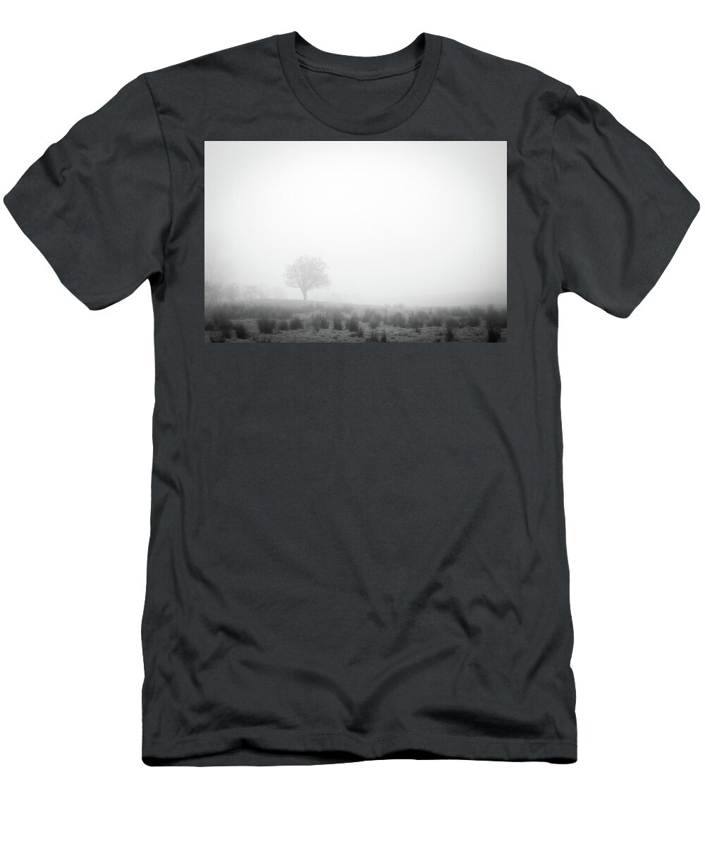 Misty T-Shirt featuring the photograph Lone Tree by Nigel R Bell