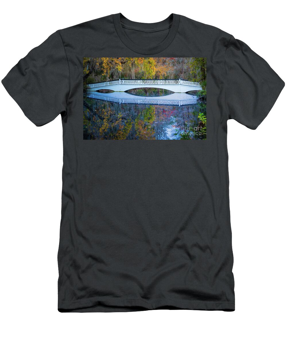 America T-Shirt featuring the photograph Long Bridge by Inge Johnsson