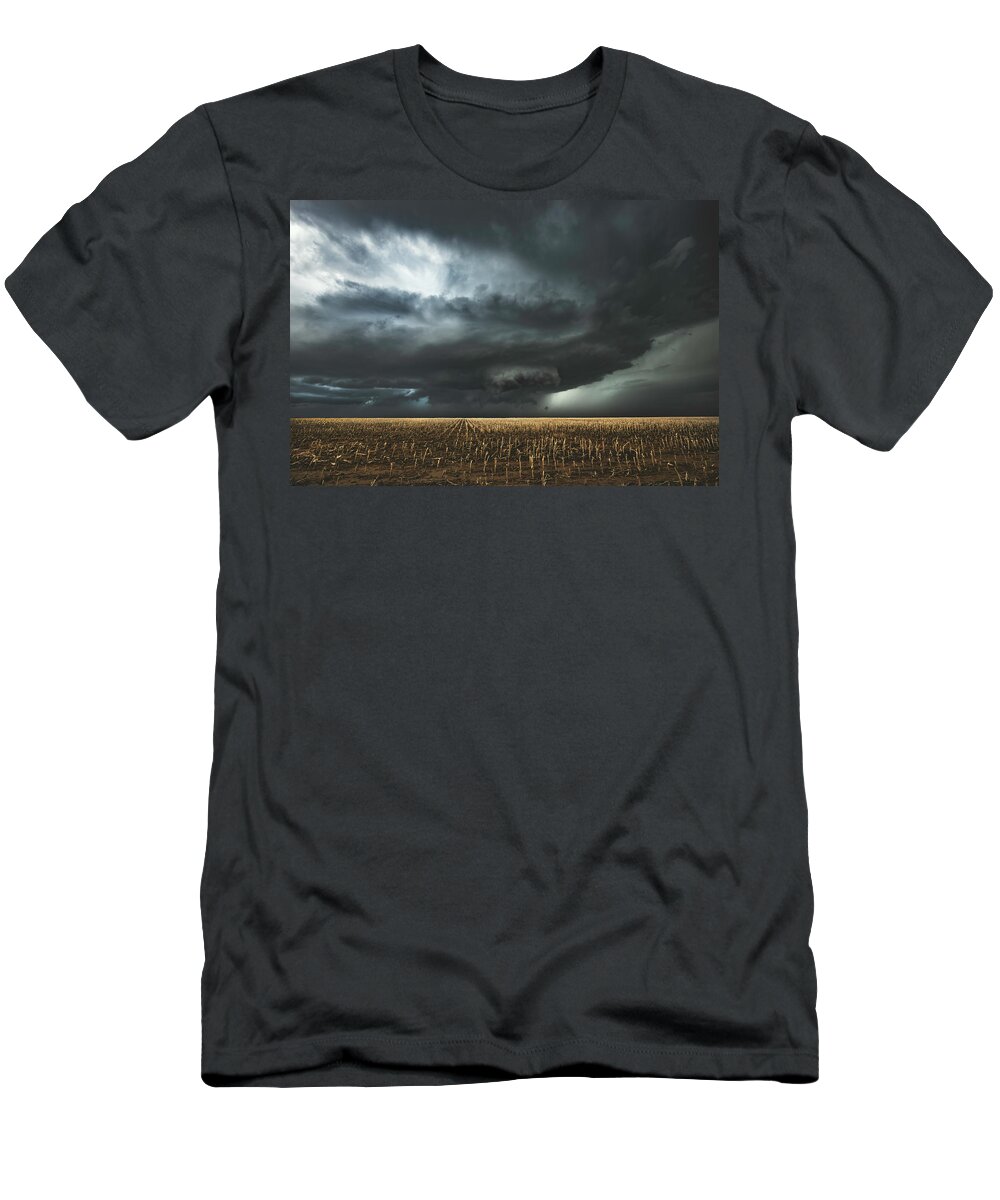 Tornado T-Shirt featuring the photograph Looming Near Limon by Brian Gustafson