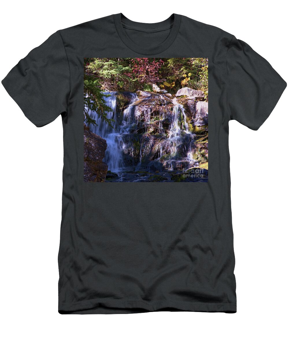 Waterfall T-Shirt featuring the photograph Lost Creek Waterfall by Kae Cheatham