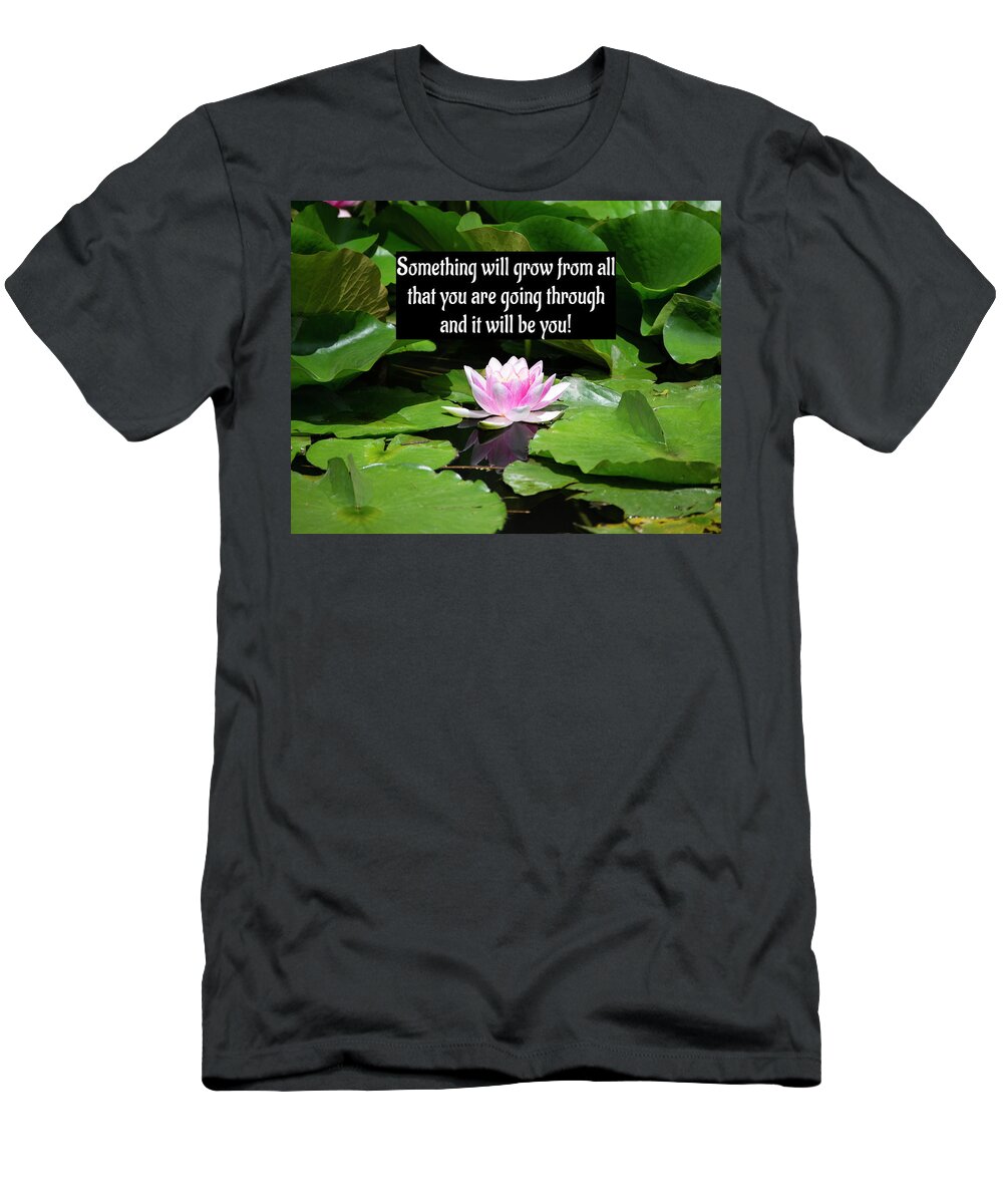 Lotus T-Shirt featuring the photograph Lotus Flower of Life by Diane Lindon Coy