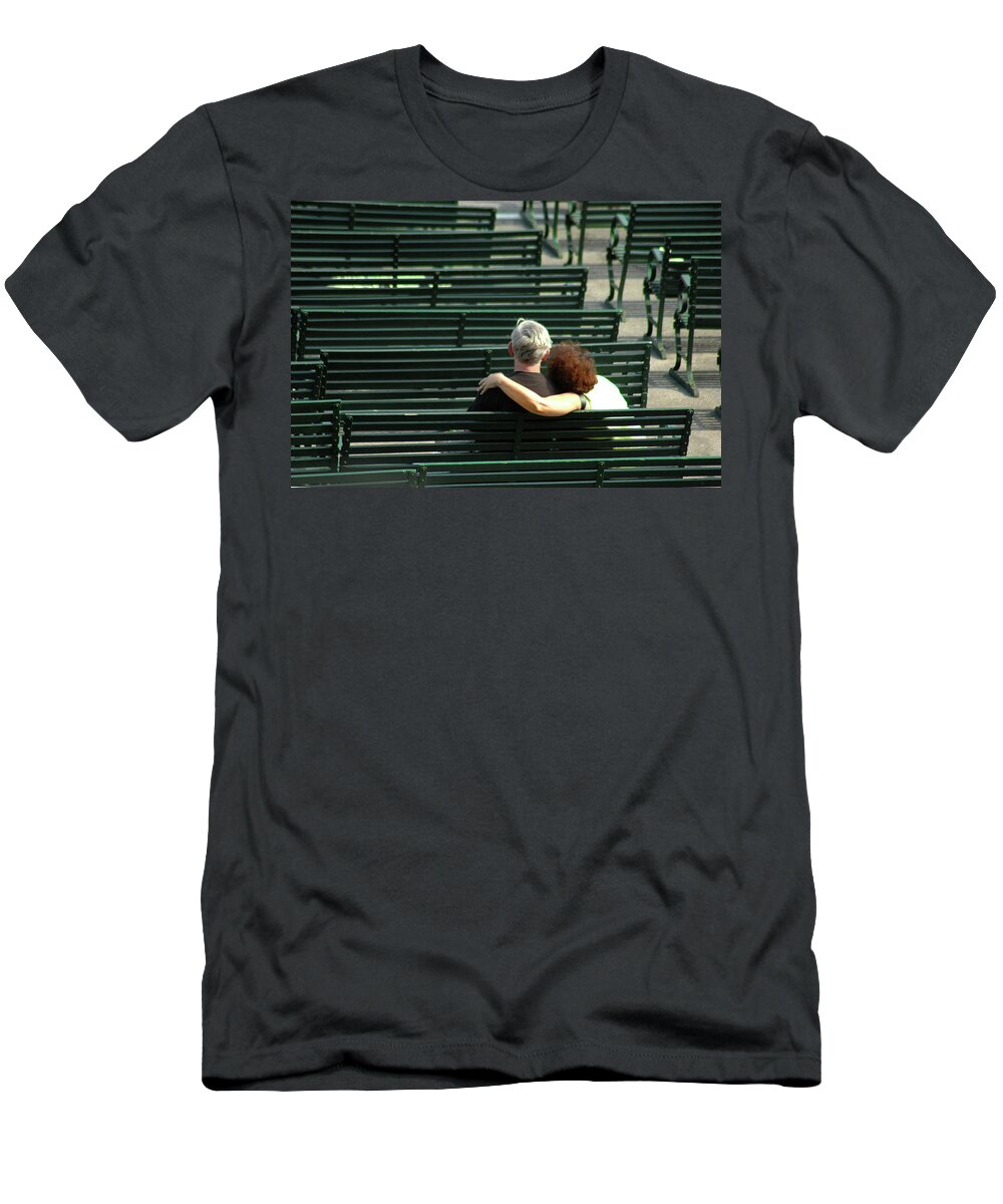 Couple T-Shirt featuring the photograph Love Never Gets Old by Jerry Griffin