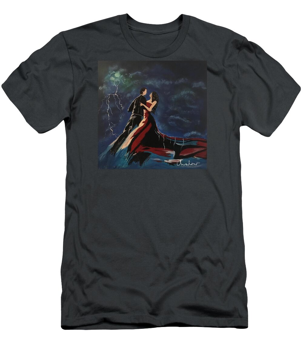  T-Shirt featuring the painting Love Spell by Charles Young