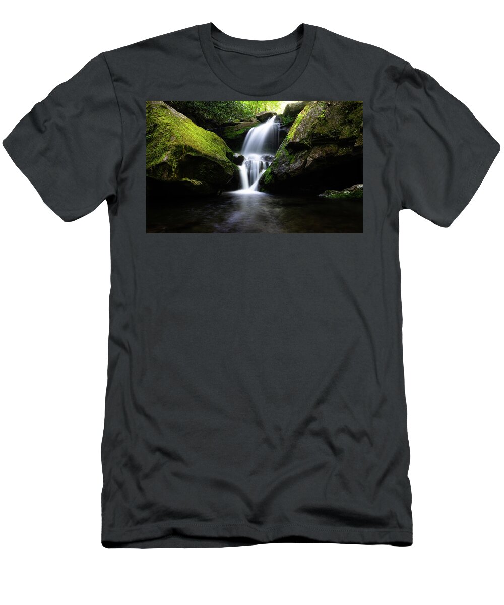 Water T-Shirt featuring the photograph Lower Grotto Falls by Chandler Weber