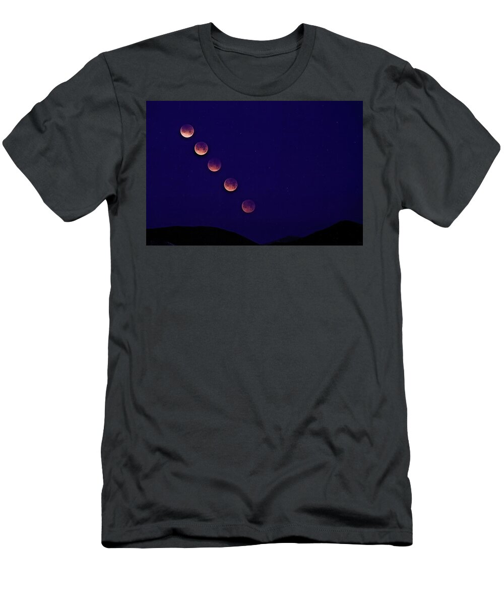 Lunar Eclipse T-Shirt featuring the photograph Lunar Eclipse by Bob Falcone
