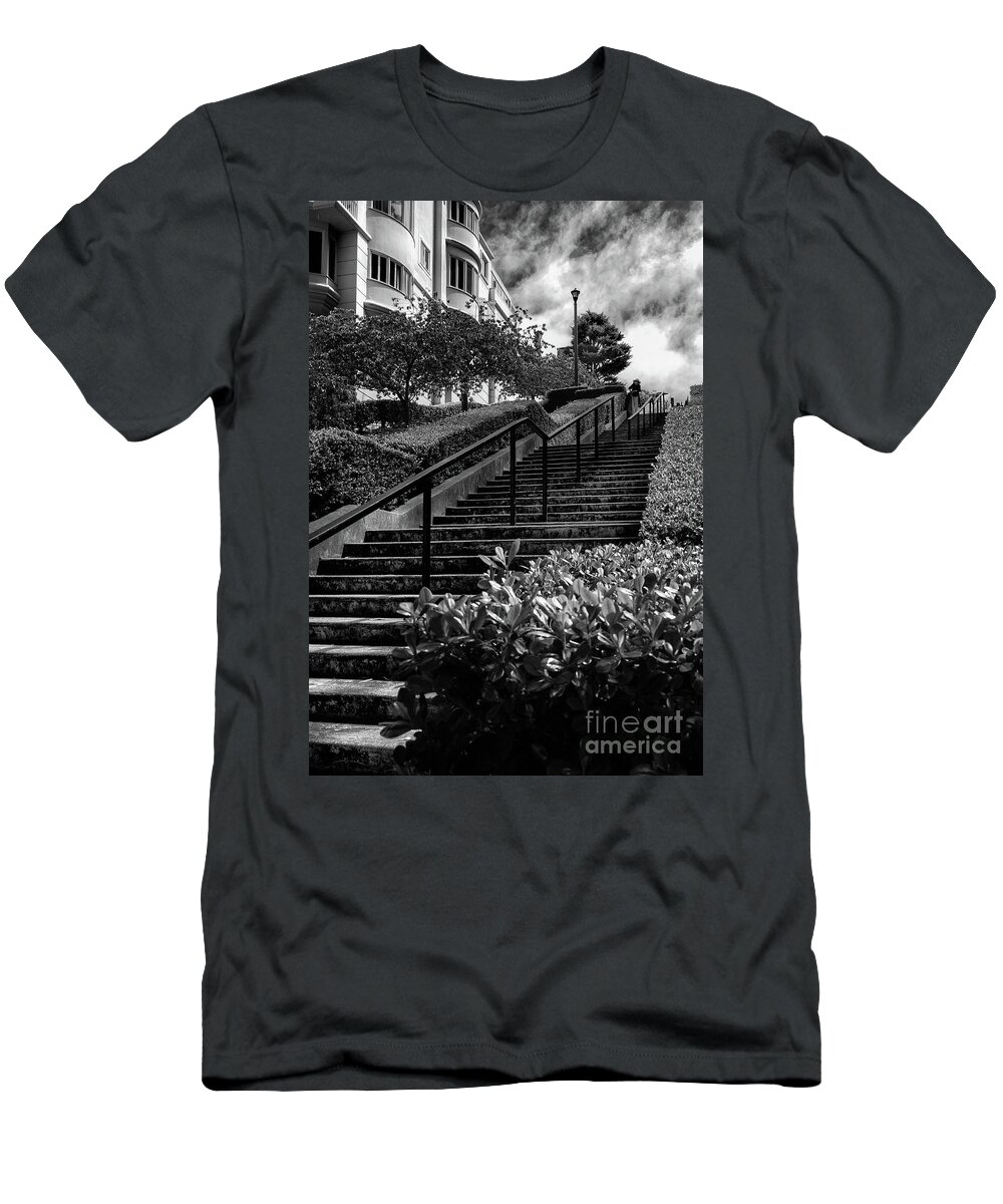 Sfo T-Shirt featuring the photograph Lyon Street Steps by Doug Sturgess