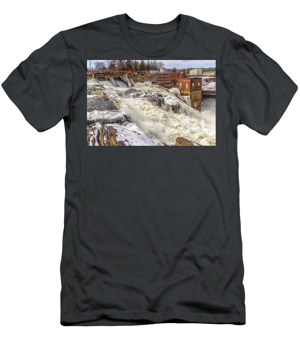 Lyons Falls T-Shirt featuring the photograph Lyons Falls by Rod Best