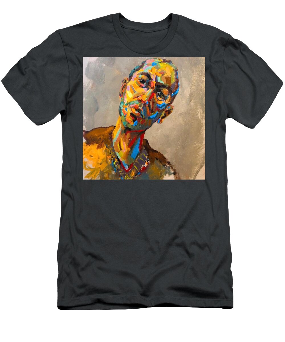 Abstract T-Shirt featuring the painting Ma10 by Massoud Ahmed