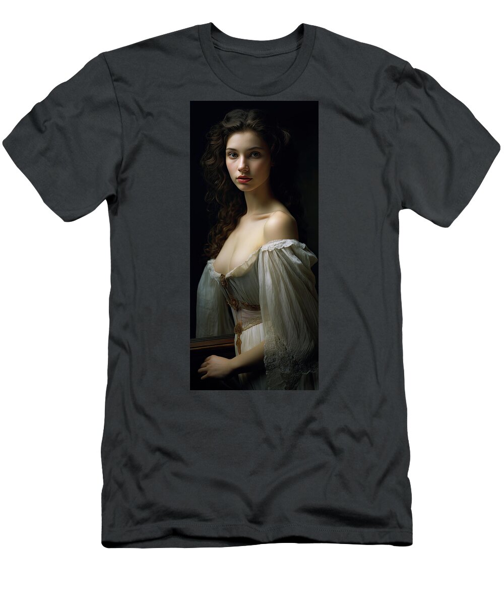Bouguereau T-Shirt featuring the painting Magic of Innocence No.2 by My Head Cinema