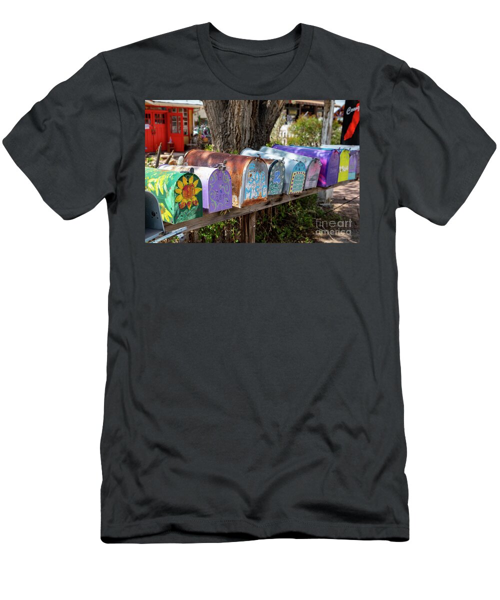 Art T-Shirt featuring the photograph Mailboxes by Jim West