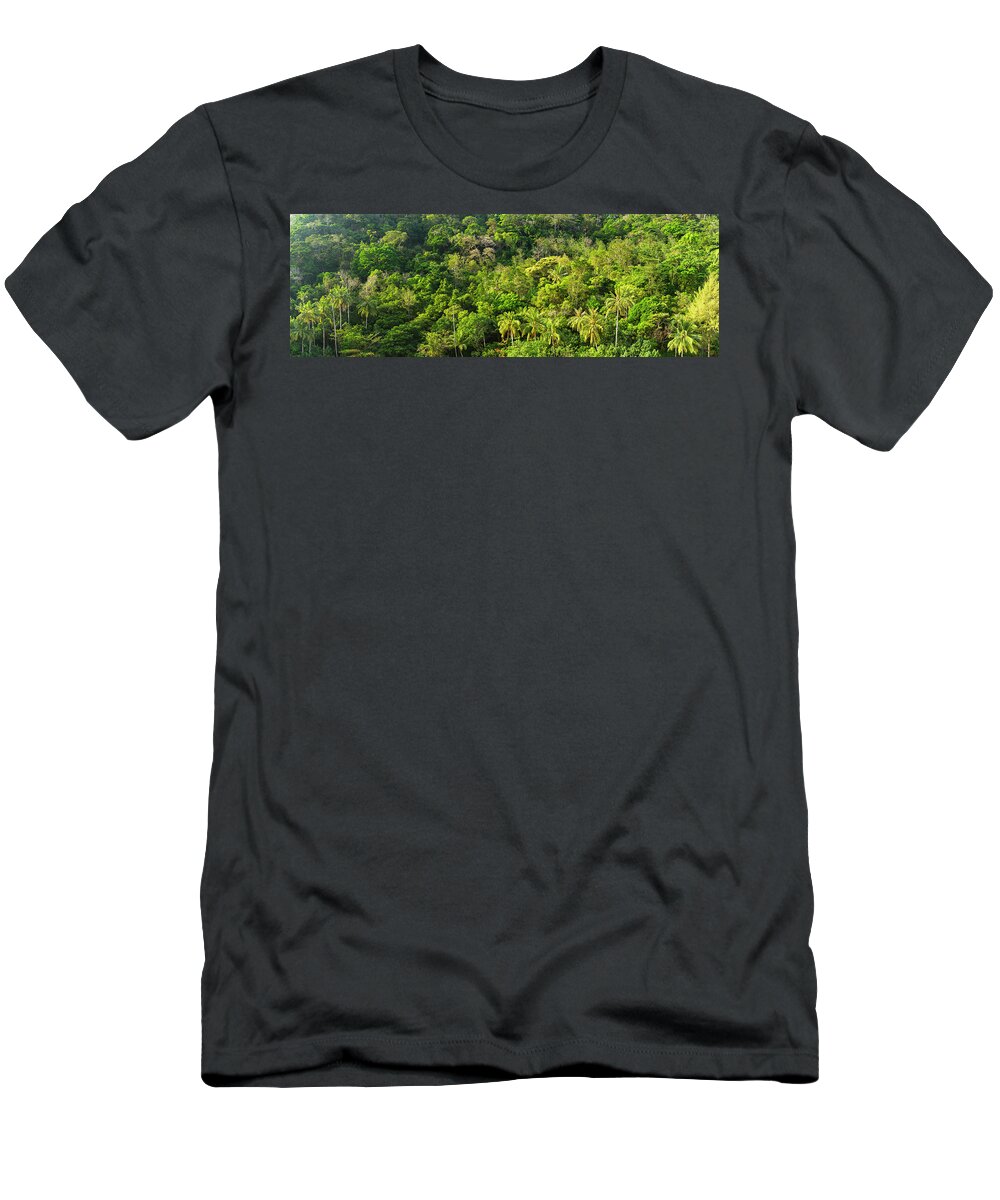 Panorama T-Shirt featuring the photograph Malaysian jungle by Sonny Ryse