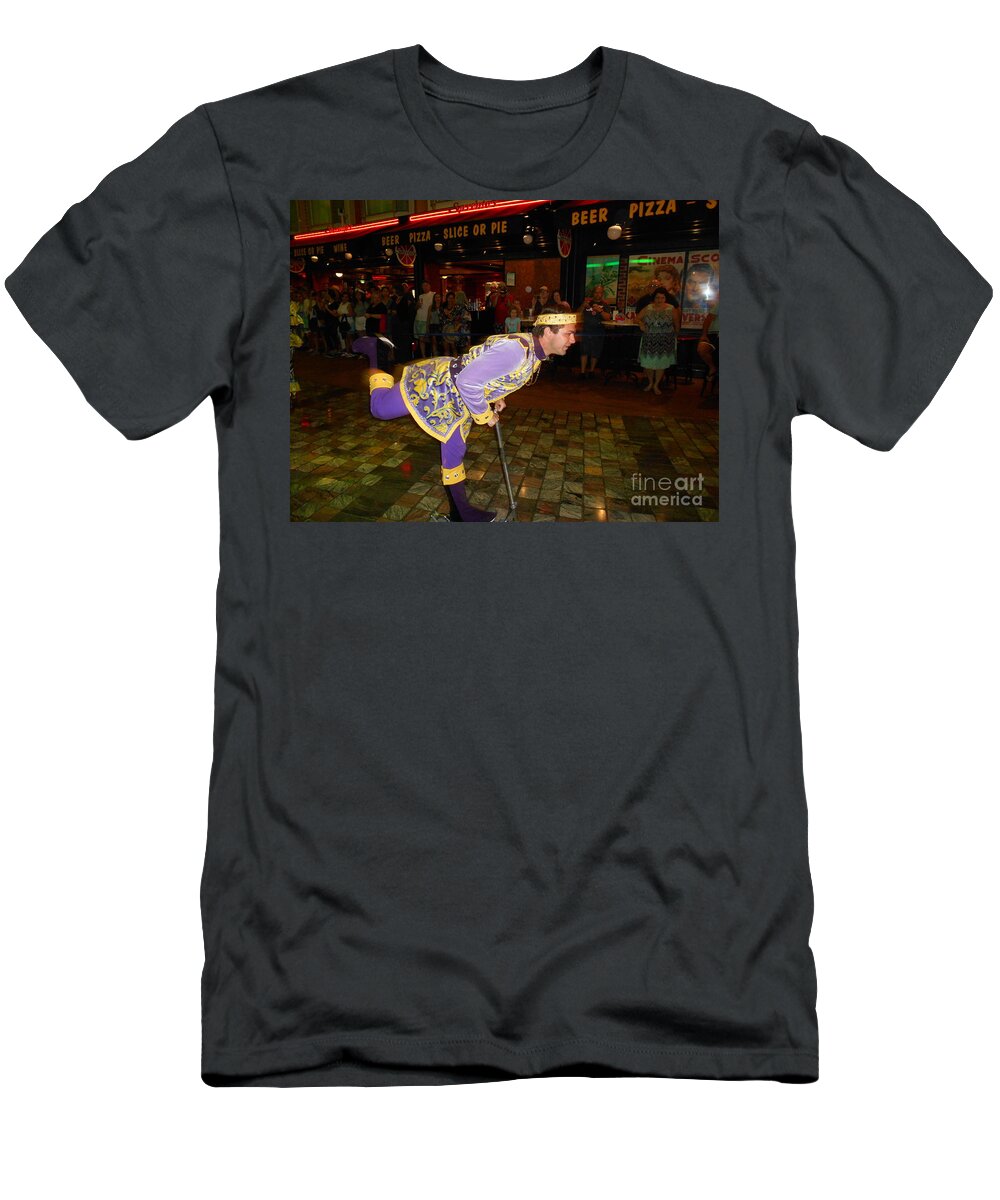 Man T-Shirt featuring the photograph Man on Parade by Nancy Graham