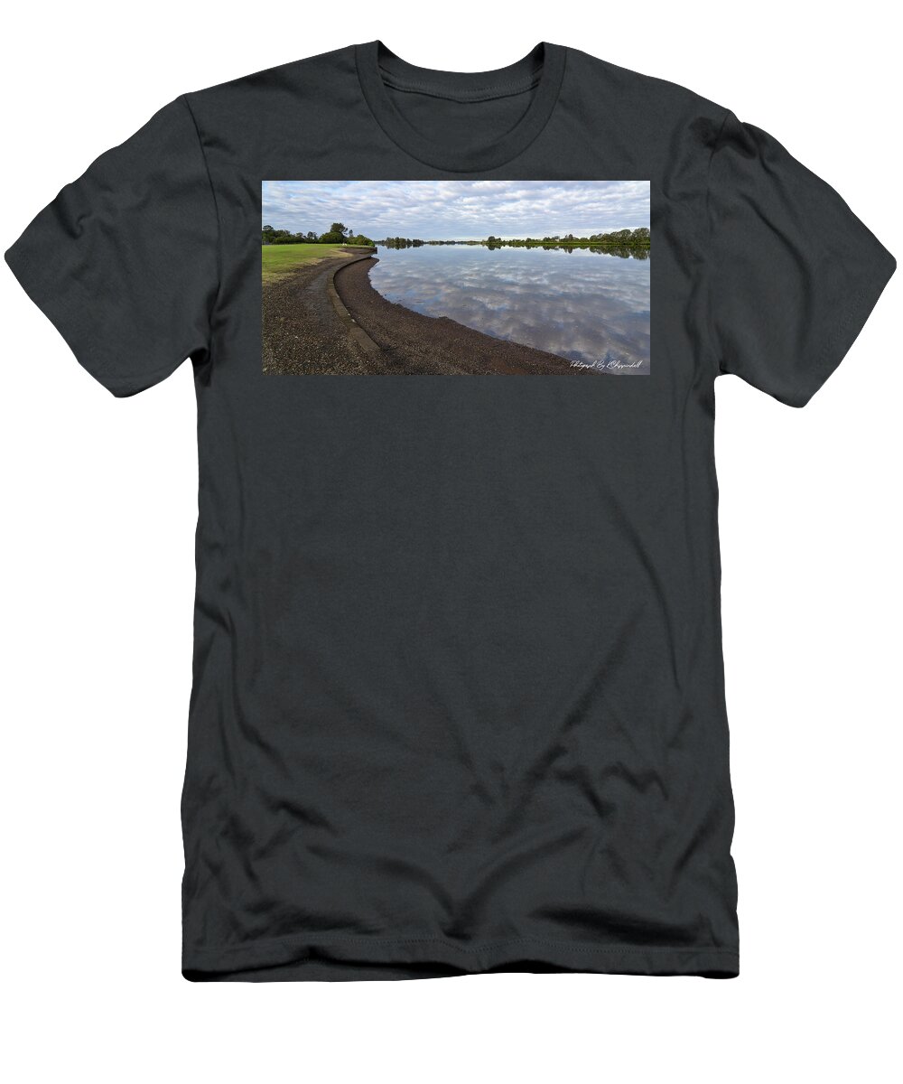 Manning River Taree T-Shirt featuring the digital art Manning River Taree 702 by Kevin Chippindall