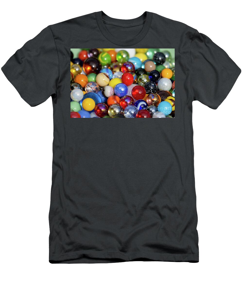 Marble T-Shirt featuring the photograph Marbles by Vivian Krug Cotton