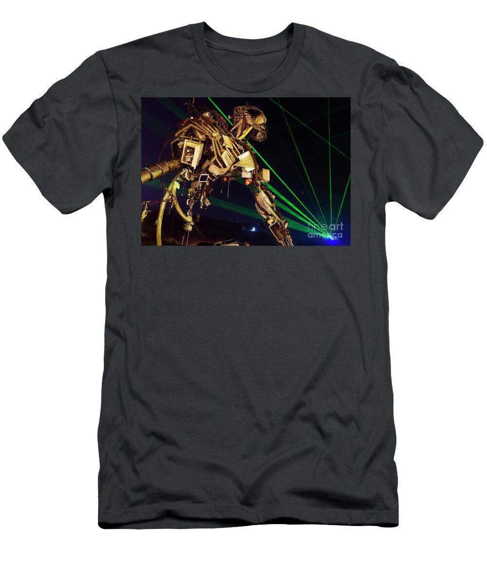 Robot T-Shirt featuring the photograph March of the Machine by Terri Waters