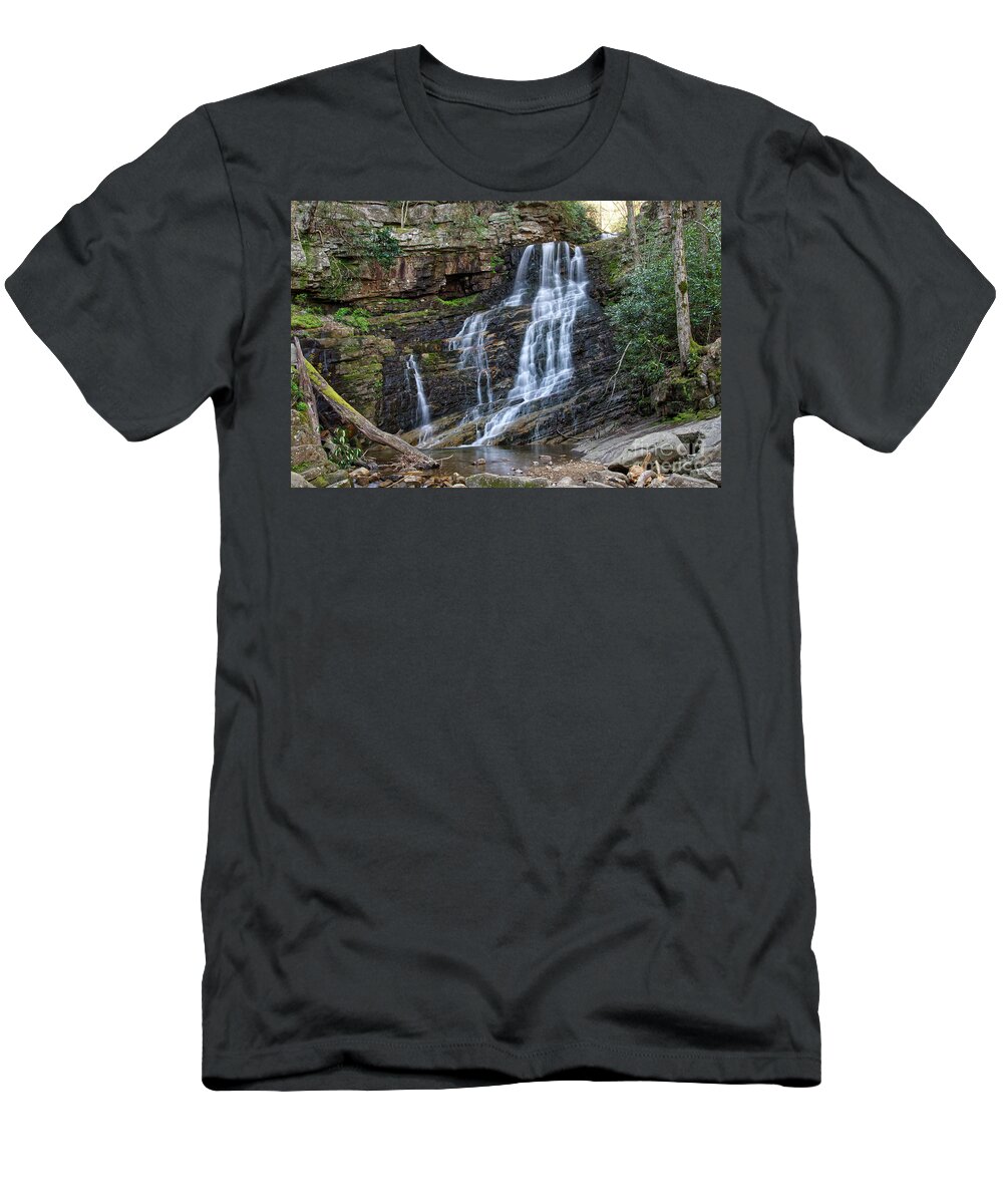 Margarette Falls T-Shirt featuring the photograph Margarette Falls 4 by Phil Perkins