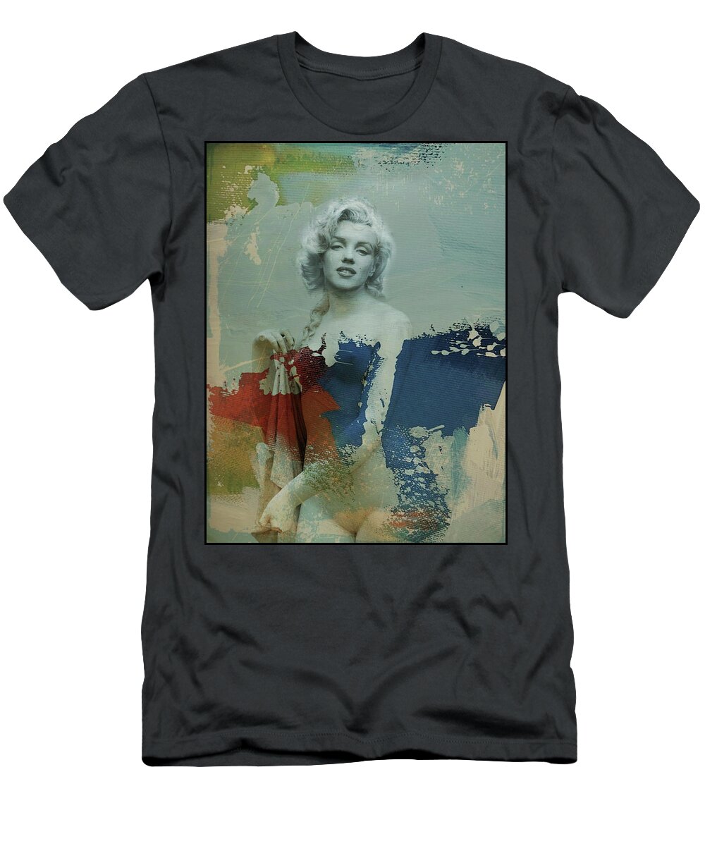 Marilyn Monroe Digital T-Shirt featuring the digital art Marilyn Monroe Statue by Paul Lovering