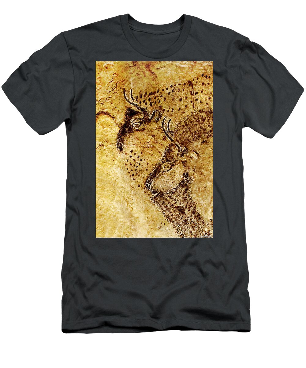 Bison T-Shirt featuring the photograph Marsoulas - Two Bison by Weston Westmoreland
