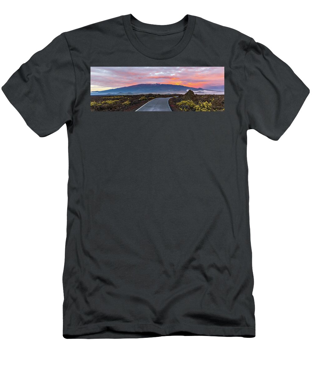 United States T-Shirt featuring the photograph Mauna Kea Sunset by Stefan Mazzola