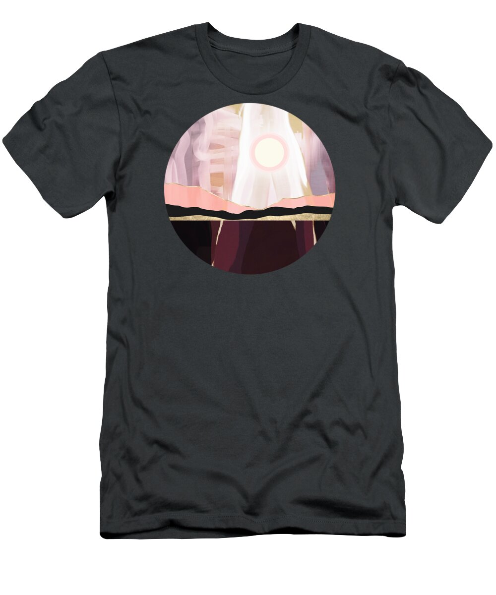 Mauve T-Shirt featuring the digital art Mauve Sky by Spacefrog Designs
