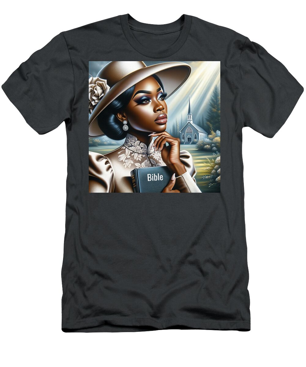 Woman T-Shirt featuring the digital art Maybe God is trying to tell you something by Karen Showell