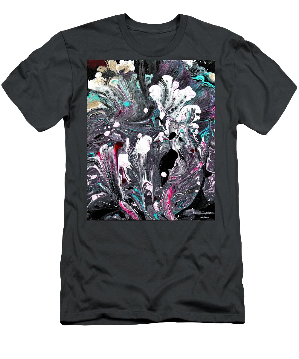 Flowers T-Shirt featuring the painting Mermaid Flowers by Vallee Johnson