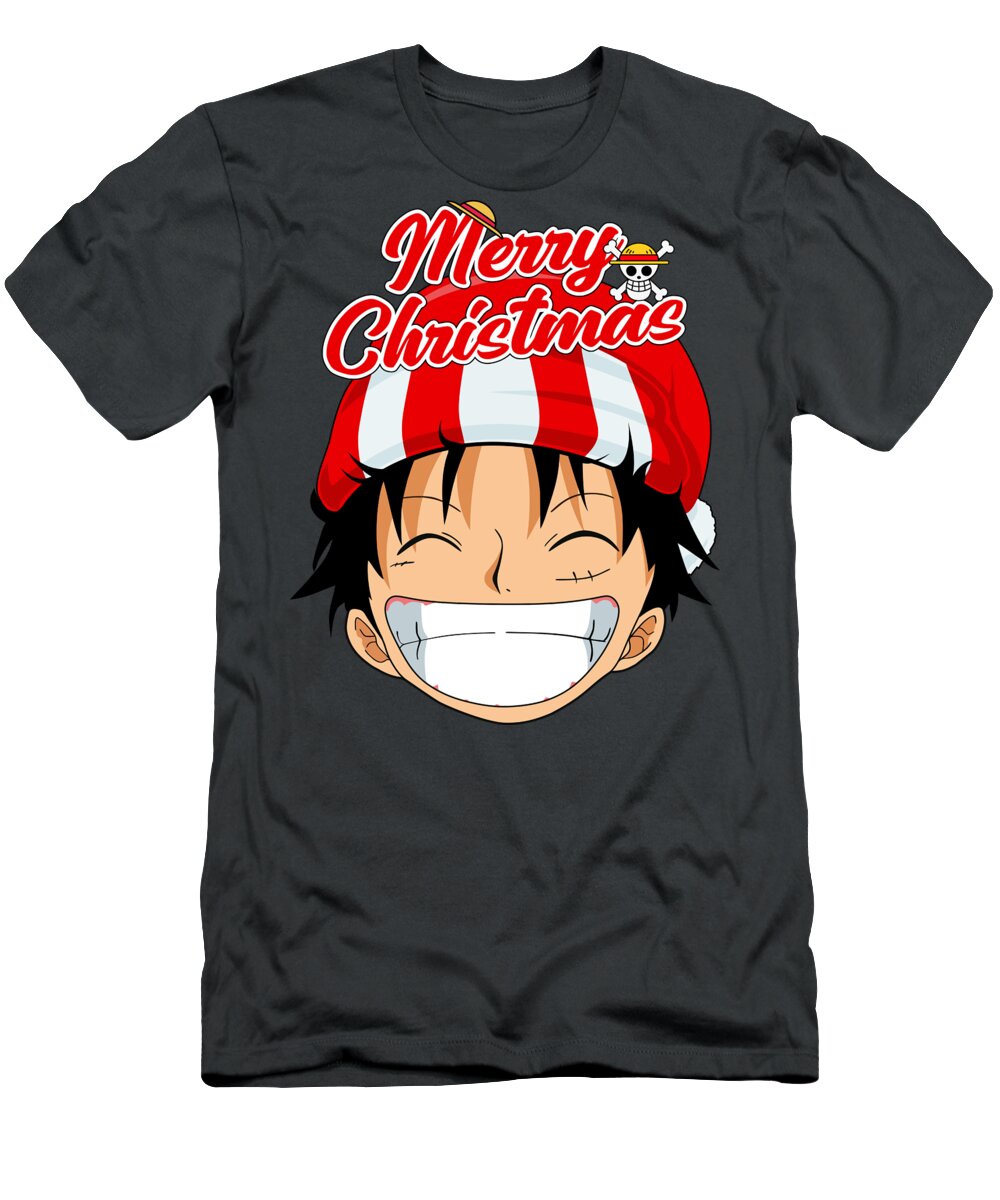 Merry Christmas Luffy T-Shirt by Rezaldi Hehanusa - Fine Art America