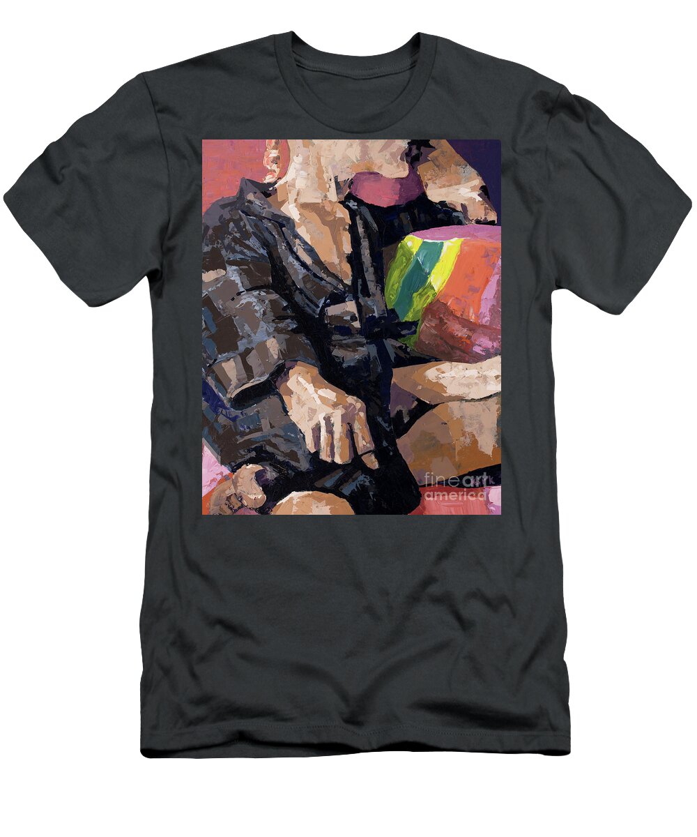 Oil Painting T-Shirt featuring the painting Michael's Robe, 2013 by PJ Kirk