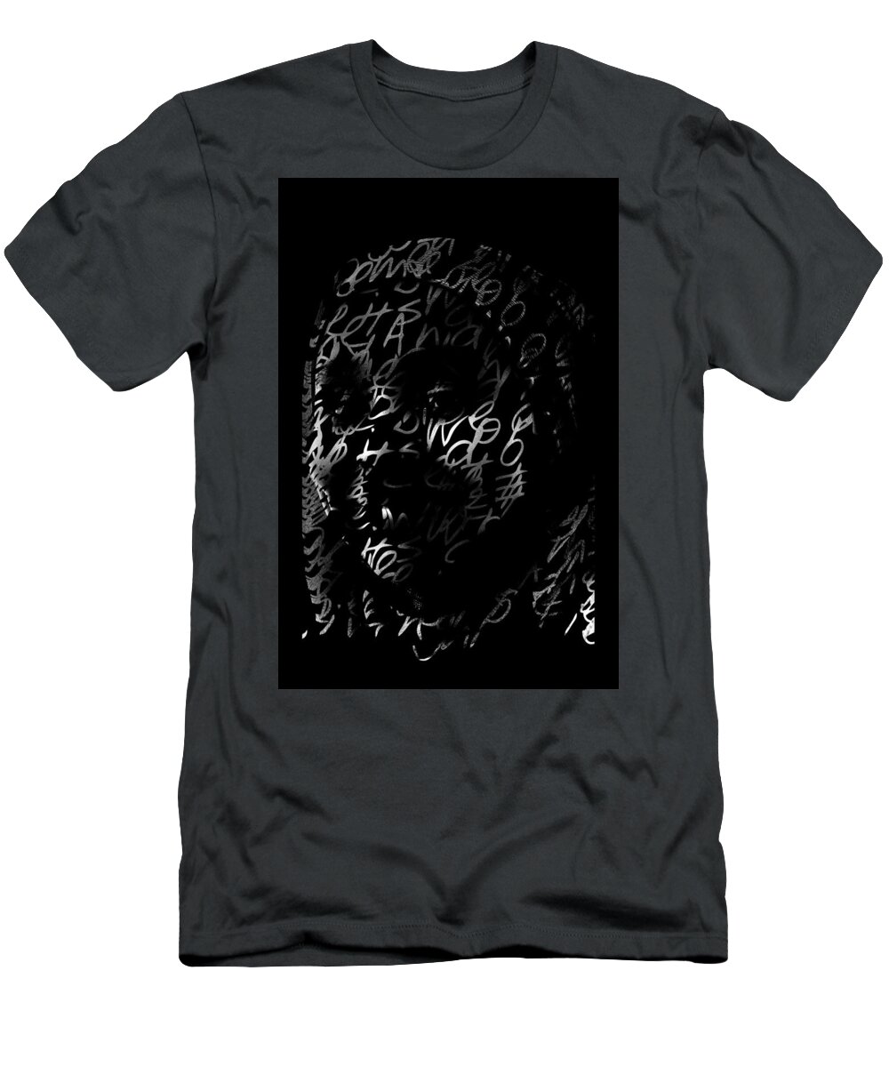 Portrait T-Shirt featuring the digital art Miriam by Jerald Blackstock