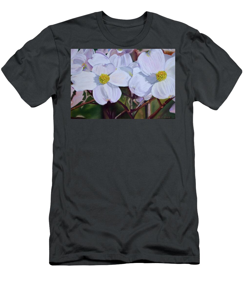 Dogwood T-Shirt featuring the pastel Missouri Blooms by MaryJo Clark