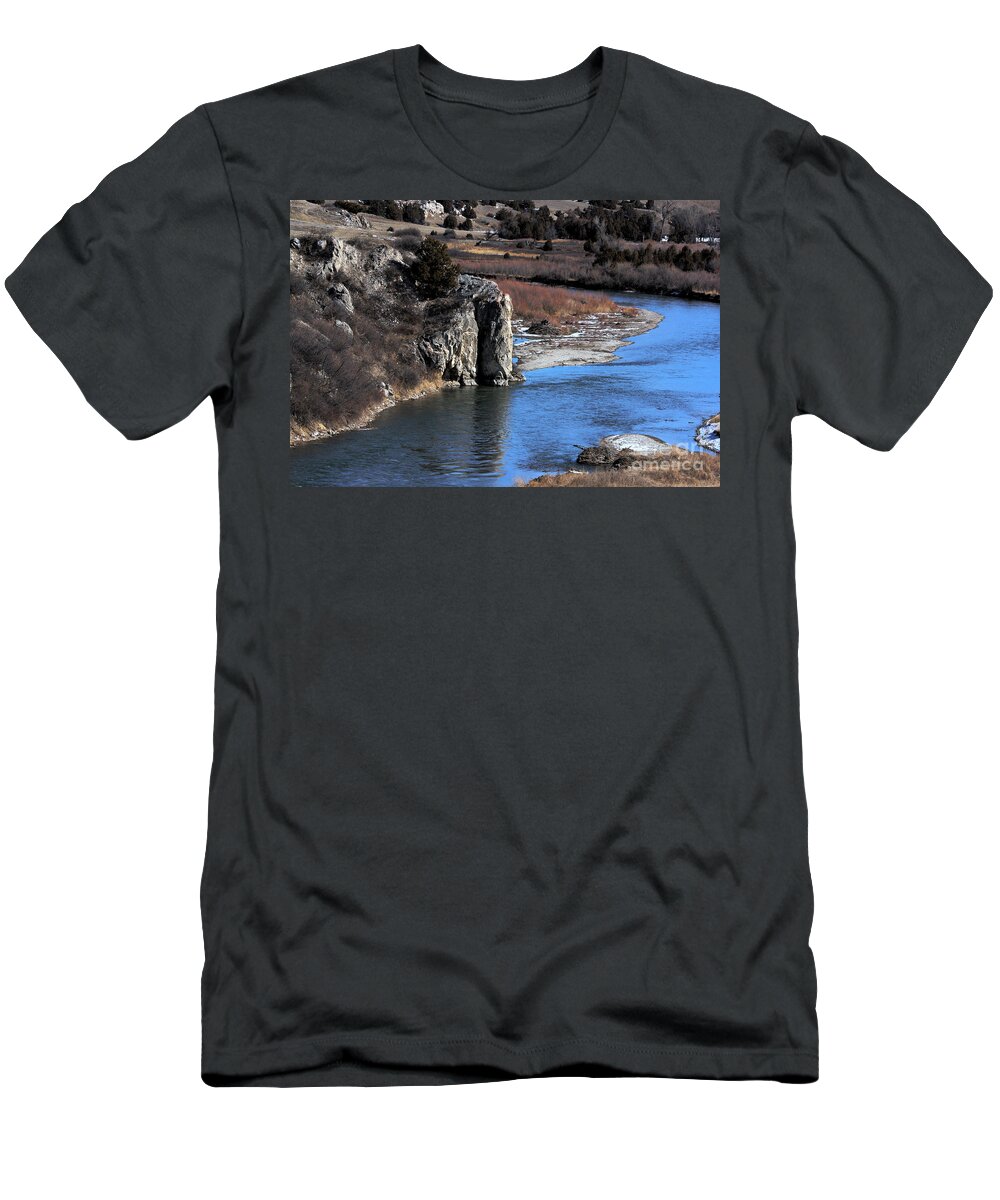 River T-Shirt featuring the photograph Missouri Headwaters State Park by Kae Cheatham