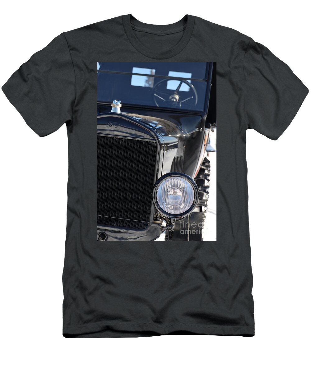 Iditarod T-Shirt featuring the photograph Model T Tracked for Snow by Doug Gist