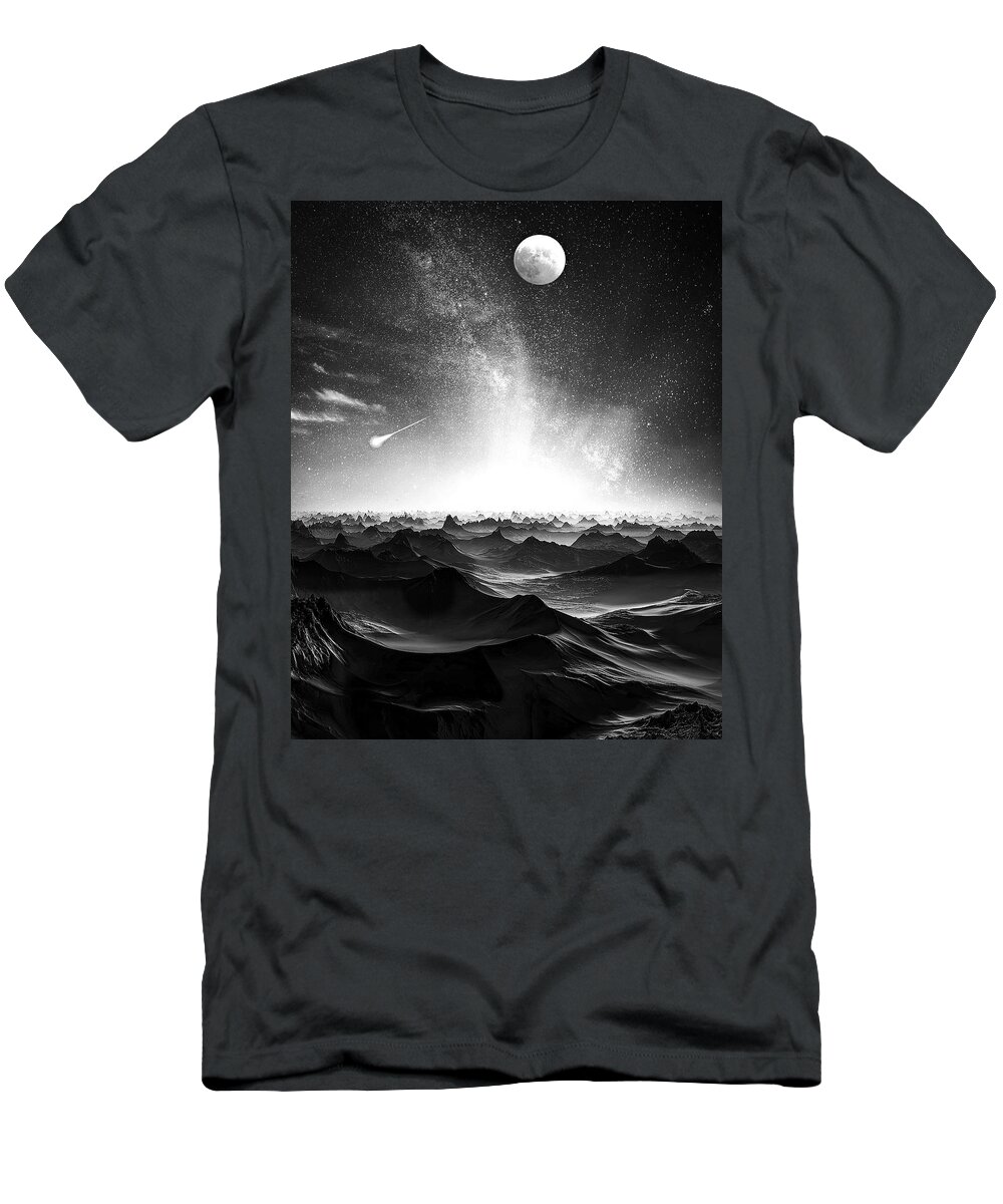 Fine Art T-Shirt featuring the photograph Moon in love by Sofie Conte